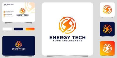 stun energy technology logo design inspiration vector
