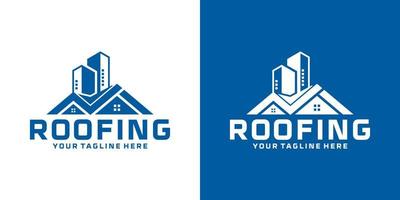 building roof logo design, architecture vector