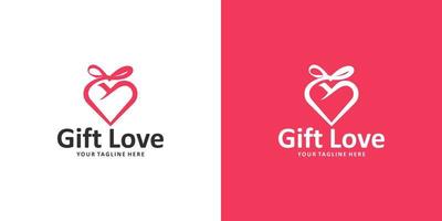 beloved gift logo design inspiration vector