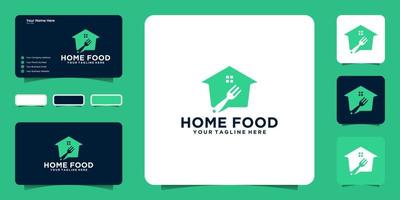 food house logo design inspiration and business card inspiration vector