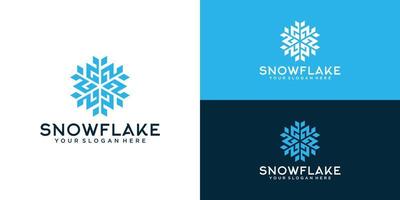 snowflake logo design inspiration vector