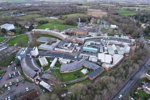 Gorgeous aerial high angle view of Harefield Hospital and Town of London England UK photo