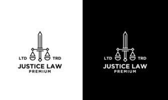 diseño de icono de logotipo de bufete de abogados de justicia cibernética vector