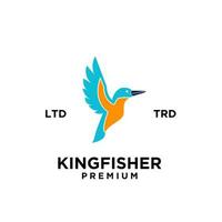 kingfisher line logo vector design