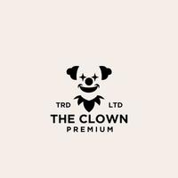Premium clown  joker logo icon design vector illustration