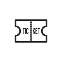 Ticket Icon EPS 10 vector