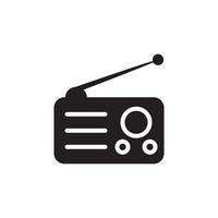 icono de radio eps 10 vector