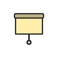 Presentation Board Icon EPS 10 vector