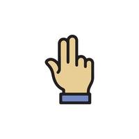 Gestures of Human Hands Icon EPS 10 vector