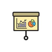 Presentation Board Icon EPS 10 vector