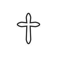 Religion Cross Icon EPS 10 vector