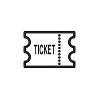 Ticket Icon EPS 10 vector