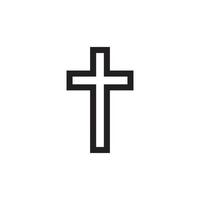 religión cruz icono eps 10 vector
