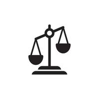 Balance Scales Icon EPS 10 vector