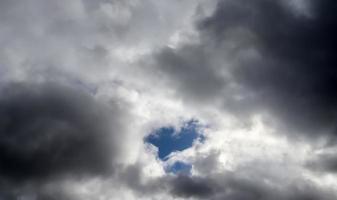 Stunning dark cloud formations right before a thunderstorm photo