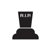 Tombstone Icon EPS 10 vector