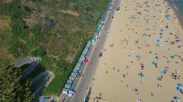 People relaxing at Bournemouth Beach of England UK photo