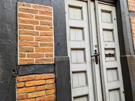 Beautiful texture of old vintage half timbered brick walls found in Germany. photo