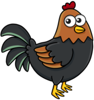 dessin animé mignon volaille ailes animal coq png