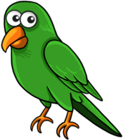 perroquet animal ailes de volaille dessin animé mignon png