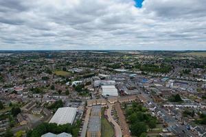 Imágenes aéreas de alto ángulo del polígono industrial dallow en la ciudad de luton, inglaterra, reino unido foto