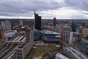 High Angle View of Croydon City of London England UK, Beautiful Cityscape and Buildings of Great Britain photo