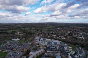 High Angle View of Harefield Hospital London England UK, Beautiful Cityscape of Great Britain photo