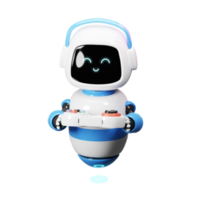 Cute 3d Robot With Game png