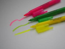 pen highlight colorful photo