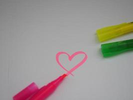 pen highlight colorful photo