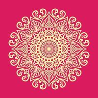 diseño de fondo de mandala ornamental de lujo, patrón en forma de mandala para henna vector