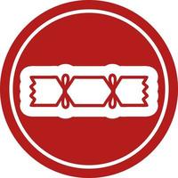 christmas cracker icon vector