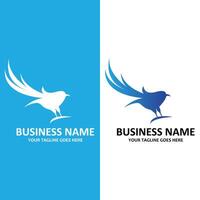 Simple hummingbird symbol vector logo