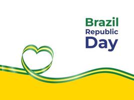 Republic Day of Brazil vector