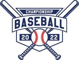 Hand Drawn Baseball Emblems of teams and competitions Badge vector