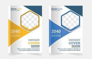 Annual report business corporate book cover design template a4 or can be used to annual report, magazine, flyer, poster, banner, portfolio, company profile, website, brochure cover design vector