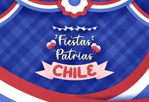 diseño de ilustración plana de celebración de fiestas patrias vector