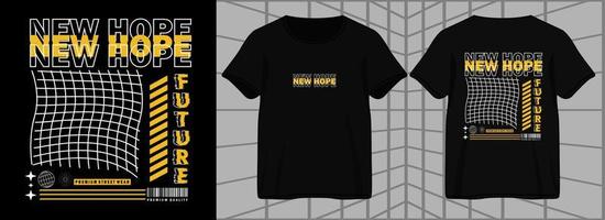 New Hope Future. Aesthetic Graphic Design for T shirt Street Wear and Urban Style vector