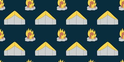 Vector flat hand drawn seamless pattern