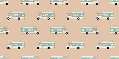 Vector flat hand drawn seamless pattern