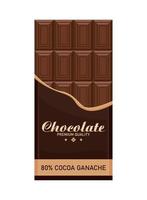 barra de chocolate producto premium