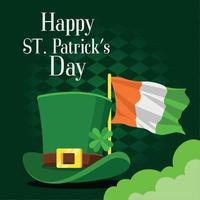 saint patricks day tophat vector