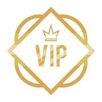 vip frame rhombus and crown vector