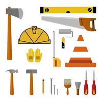 conjunto de herramientas de construcción vector