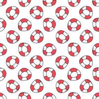 Seamless pattern with lifebuoys for printing on fabric paper design of products and packages vector