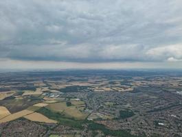 High Angle Aerial Panoramic View of Luton Town of England UK photo