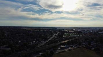 Beautful Aerial View and High Angle footage of Leagrave Station Area of London Luton Town of England UK photo