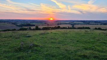 gorgeous and beautiful Sunset Scene at England, British Landscape photo