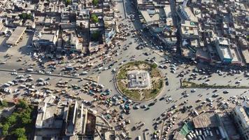 High Angle Aerial View of Sheikhupura City of Punjab Pakistan, Drone's Footage. Sheikhupura also known as Qila Sheikhupura, is a city in the Pakistani province of Punjab. photo