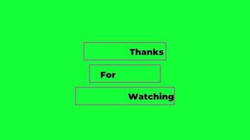 Thanks For Watching video